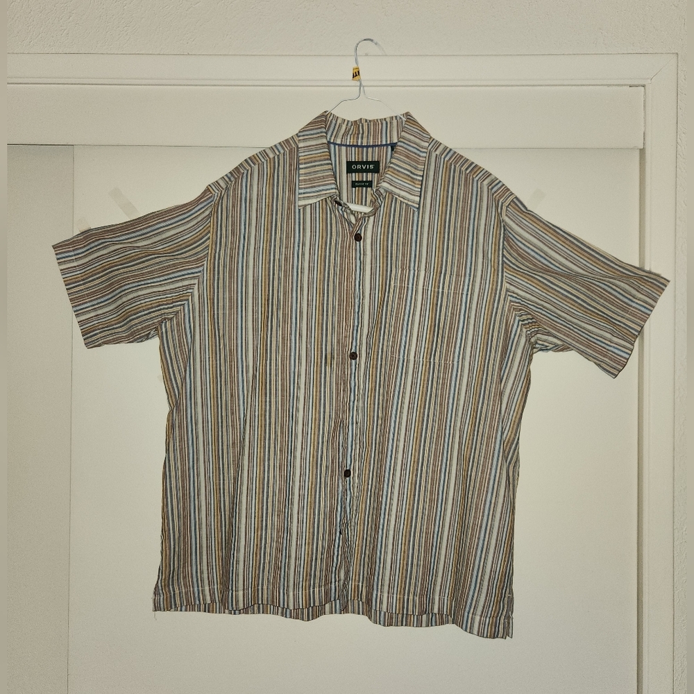 Orvis Multicolor Striped Button Down Shirt
